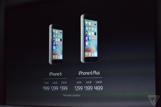 苹果发布新品 推出iPhone 6s和iPhone 6sPlus-