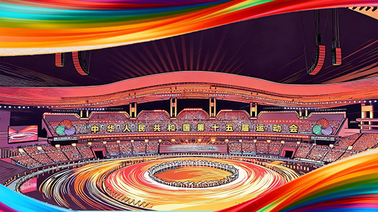 好评中国|手绘长图:逐梦全运,激活湾区融合发展新动能