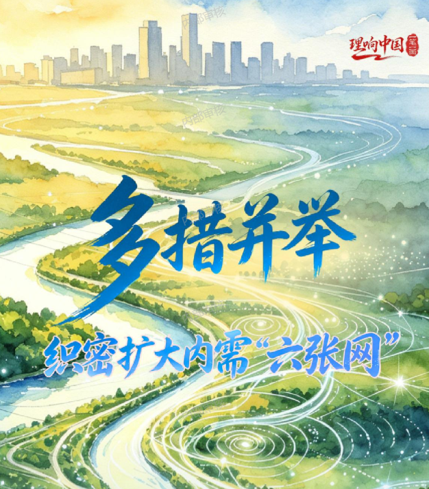 理响中国·一笔一画|多措并举,织密扩大内需“六张网”