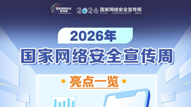 一图看懂!2026年国家网络安全宣传周亮点全揭秘