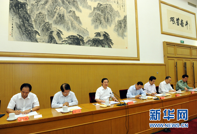 9月14日，中共中央政治局委员、中央书记处书记、中宣部部长刘奇葆在北京出席全国外宣工作会议并发表讲话。 新华社记者饶爱民摄 