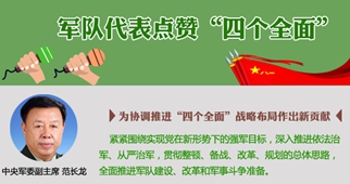 中国经济网&middot;&ldquo;点赞&rdquo;四个全面：军队代表点赞&ldquo;四个全面&rdquo;