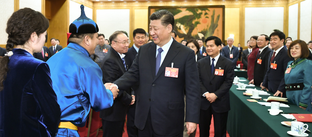 习近平参加内蒙古代表团审议