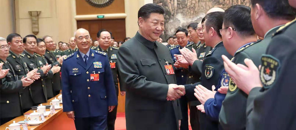 习近平出席解放军和武警部队代表团全体会议