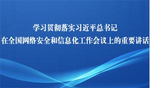 学习贯彻全国网络安全和信息化工作会议精神专题